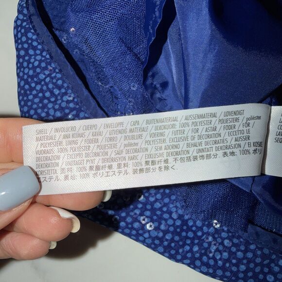 Disney Brand Sequined Elsa Dress Lined Sz 2 - Picture 8 of 9